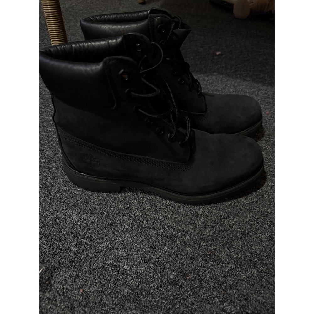 Timberland 6 Inch Premium Waterproof Boots Black Nubuck 10073 Mens 9M